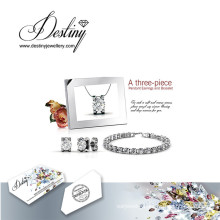 Destiny Jewellery Crystal From Swarovski Snails Set Bracelet Pendant and Earrings